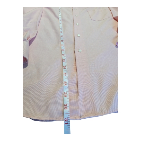 Van Heusen Originals Men's Shirt. Long Sleeve,Reg. fit. Orange.16-16.5. 32-33 LG - Picture 3 of 9